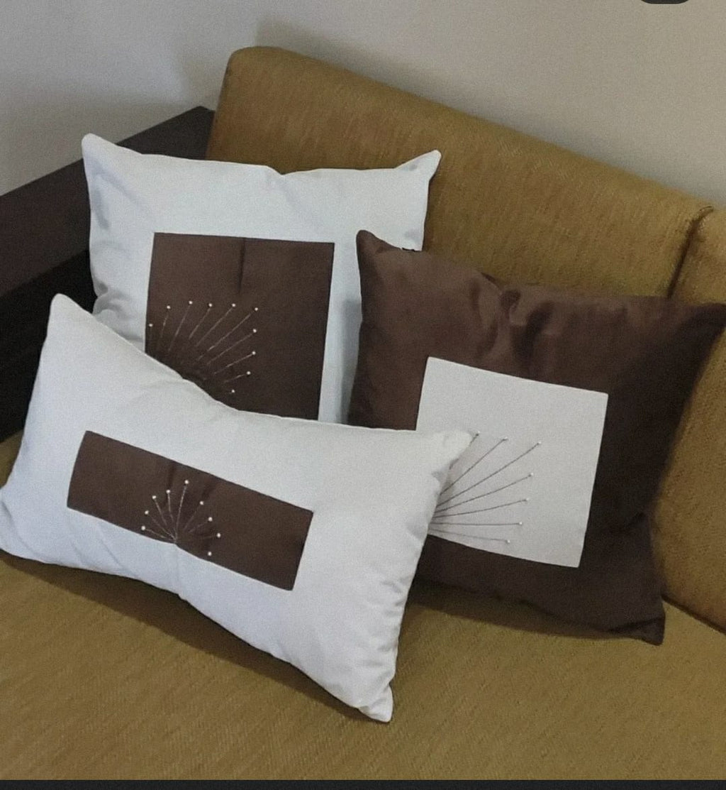 The Trio Suite: Modern Contrast Cushion Set